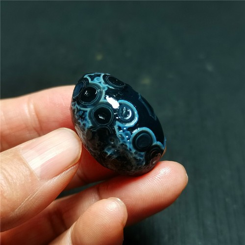 TOP 18.6G Natural Gobi Ágata Ojos Ágata/Piedra/Madagascar Curación R1412 - Imagen 8 de 13