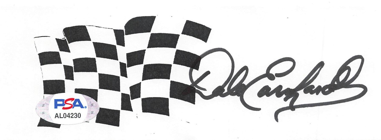 Dale Earnhardt Sr. Signed Cut Autograph Auto PSA/DNA AL04230