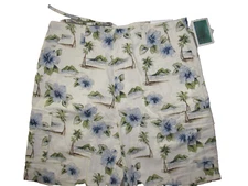 Cubavera men's cargo shorts 36 palm tree print
