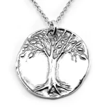 925 Sterling Silver Tree of Life Necklace-C69