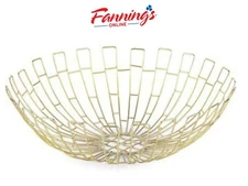 New Home Essentials 14" Wire Basket Decorative Bowl
