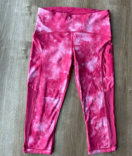 red tie dye lululemon leggings