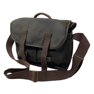 Barbour X Brompton Tarras Bag Waxed Wax Cotton Olive Green
