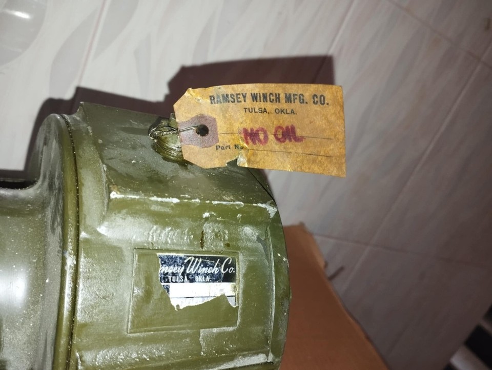 Military Jeep Willys CJ New Old Stock Ramsey Winch 50R73A eBay