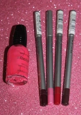 Lot of 4 JORDANA Lip Liner Pencils YOU PICK COLOR SEALED + FREE NAIL POLISH