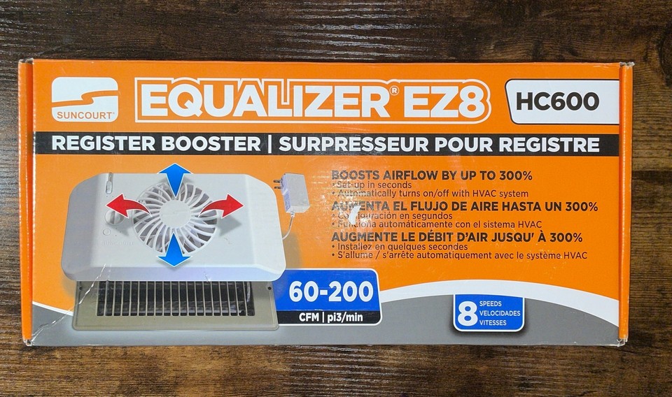 Equalizer EZ8 Heating Air Conditioning Register Booster Fan eBay