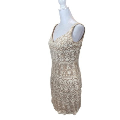 cache white beaded dress Vintage Ivory Lace and Bead Mini Cocktail Size 8 Size:36UK - 46EU Acler Avonlea Corset Dress Full Length Formal dress adding movement and a