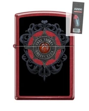 Zippo 21063 Anne Stokes Collection Candy Apple Design RARE Lighter + FLINT PACK