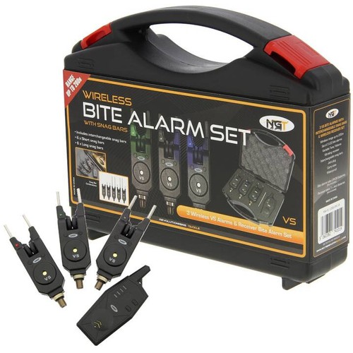 Carp Fishing Bite Alarm with Snag Ears & Reciever Set NGT VS Alarms in