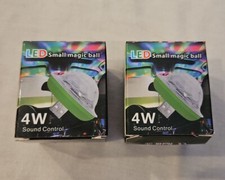 NEW LOT of 2 LED USB SMALL MAGIC BALL 4W SOUND CONTROL DISCO PARTY LIGHT