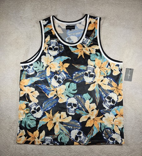 No Boundaries Mesh Skeleton Black Tanktop Shirt Size 2X-Large 50-52 NWT