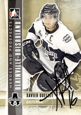 Xavier Ouellet - Signed 2011-12 In The Game Heroes And Prospects Card #63