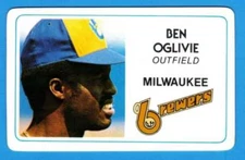 1981 Perma-Graphics BEN OGLIVIE (Milwaukee Brewers) nrmt