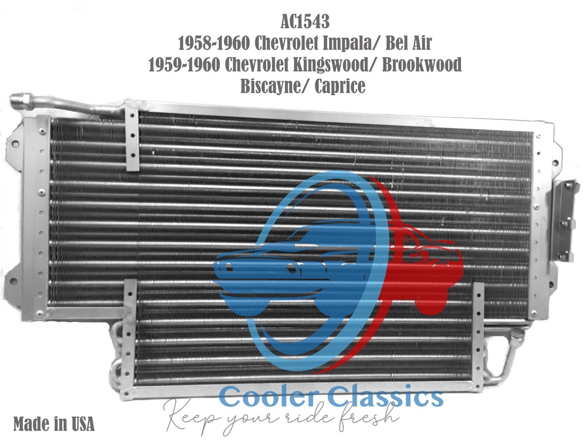 58 59 60 Chevy SS Biscayne Impala BelAir Kingswood CONDENSER Evaporator  AC1543