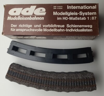 ADE H0 1101/4101 9x gebogenes Gleis Kurve R1 = 480mm 30° Neu Unverbaut m.OVP 