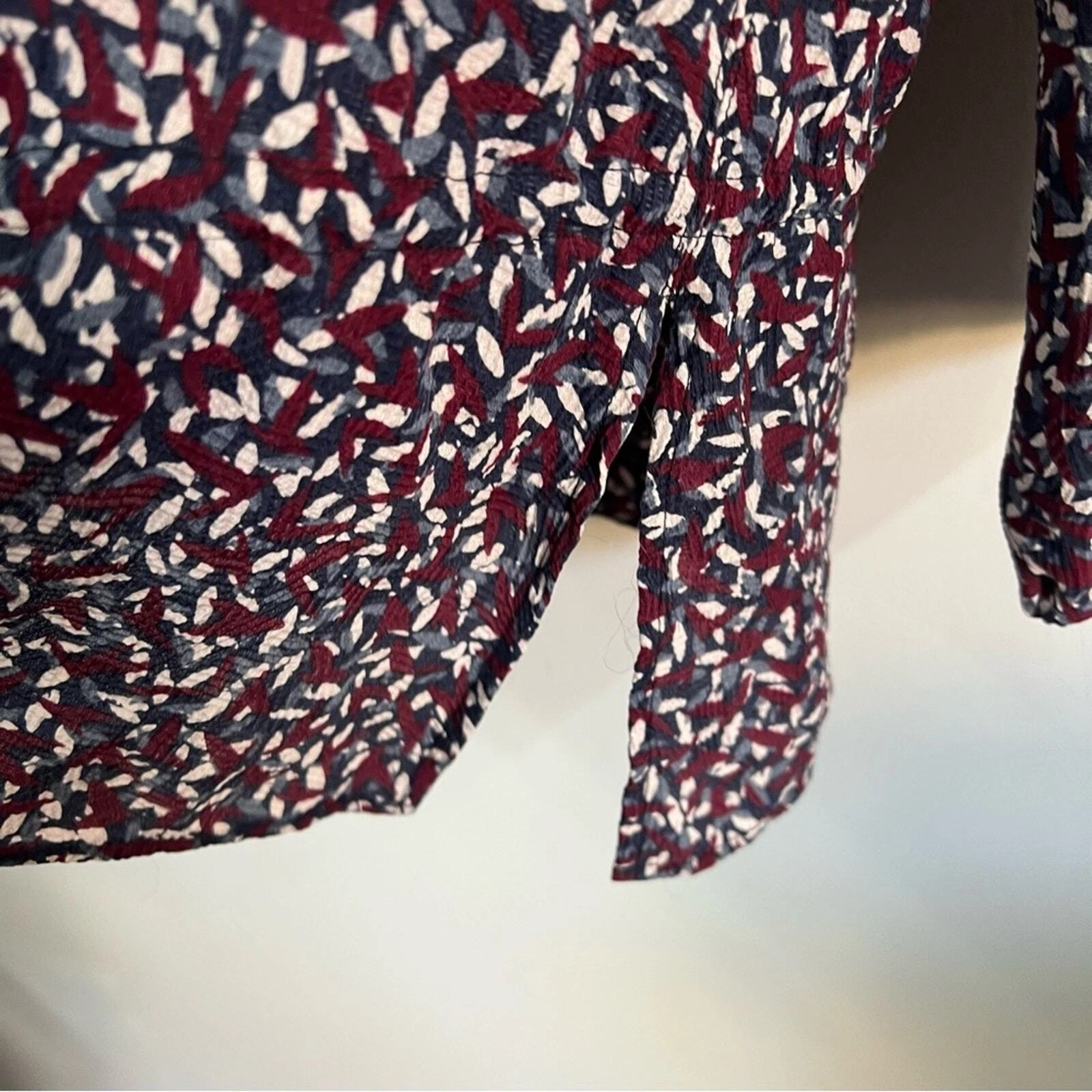 Top tunica donna Tory Burch Cloque vita bassa misto seta taglia 6