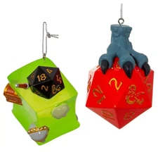 DUNGEONS & DRAGONS ORNAMENT SET Kurt Adler D20 Gelatinous Cube Christmas NEW