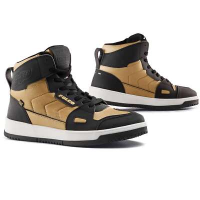 FALCO Harlem Motorradschuhe schwarz gold Damen CE D3O Protektoren Air-Tech 40