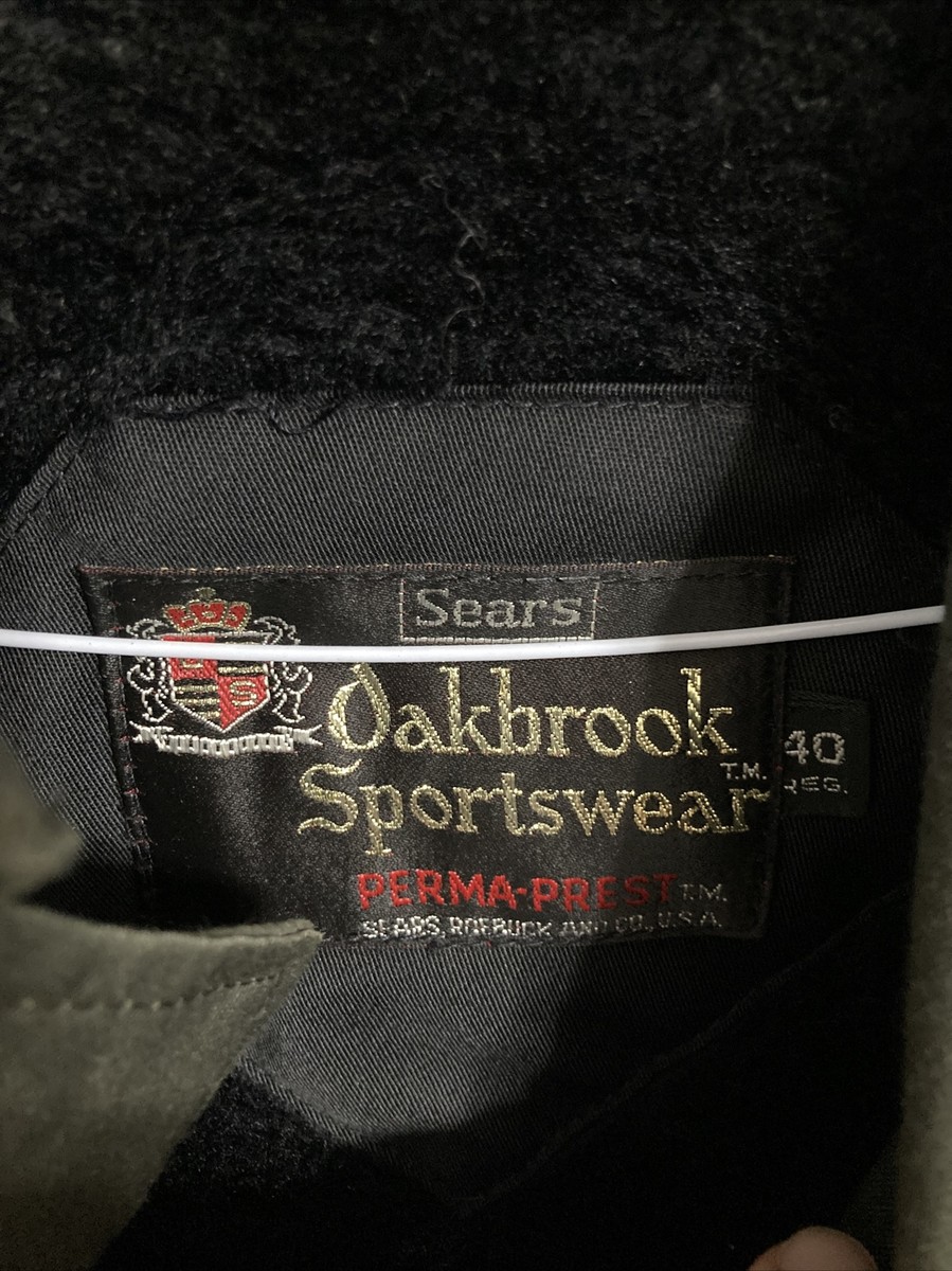 Vintage Men's Sears Oakbrook Sportswear Jacket Sz Men 40 Vintage Men's Sears Oakbrook Sportswear Jacket Sz Men 40