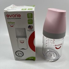 Evorie Tritan Wide Neck Anti-Colic BPA-Free Baby Feeding Bottle 0-3M 160mL NEW