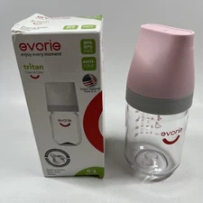 Evorie Tritan Wide Neck Anti-Colic BPA-Free Baby Feeding Bottle 0-3M 160mL NEW