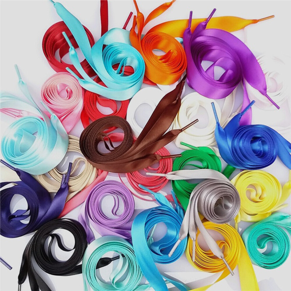 APL Confezione 2 Lacci Per Scarpe Da Ginnastica Fasce Piatte per Scarpe Nastro Fiocco