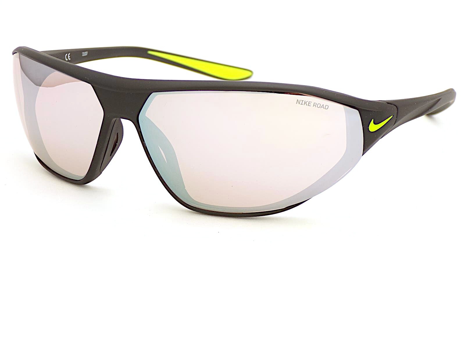 Nike Aero Swift E Sunglasses Black Volt with Road Tint Mirror Lens DQ0992 012