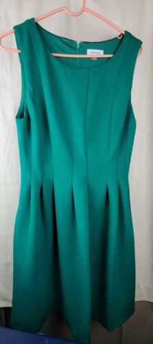 Calvin Klein size 12, green, sleeveless dress