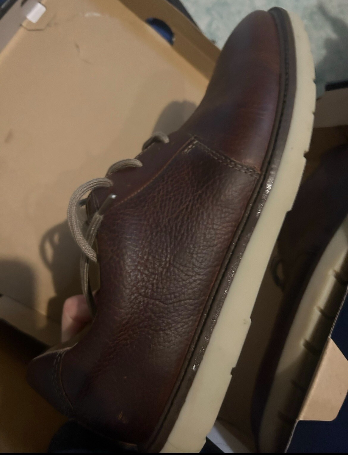 SAOLA Scarpe Clarks abito da uomo 10 5 Grandin Plain Oxford marrone stringato casual 26144870