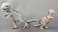 Marx Copies Dinosaurs Vintage Plastic Prehistoric Hong Kong Figures Set of 2