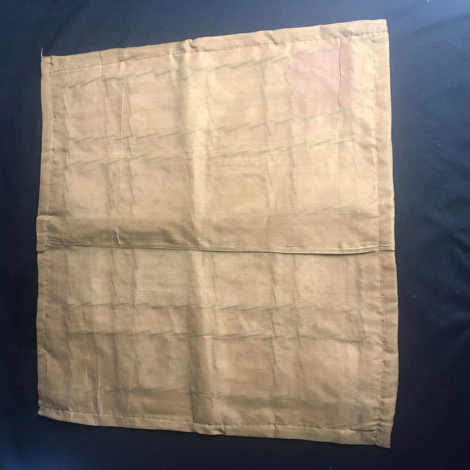 Funda Cojín Almohada Retazos Lentejuelas Bordada Hecha a Mano Dorado Boho Chic 17" Foto 2 de 2