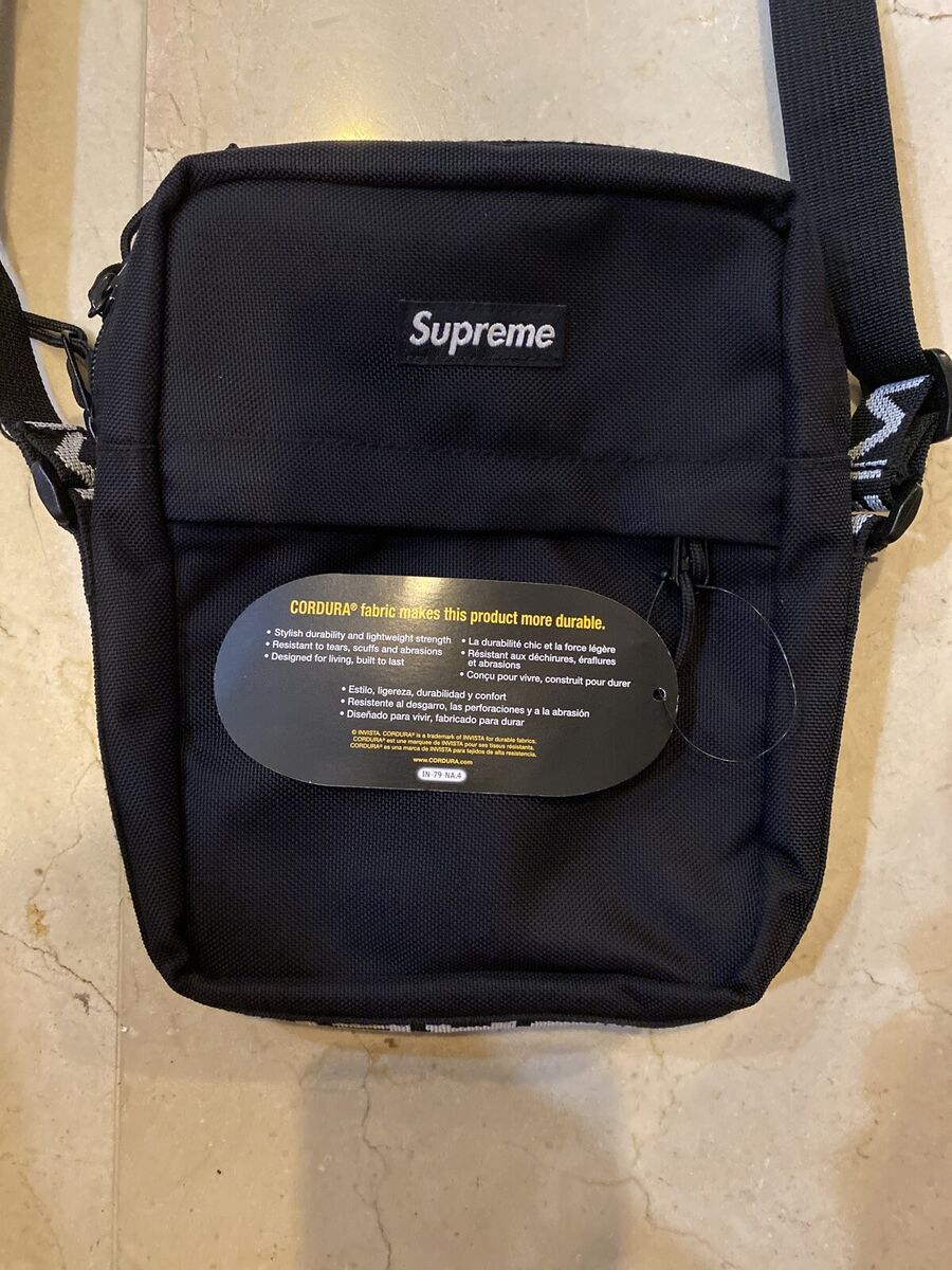 Brand New Supreme SS18 Shoulder Bag - Black Cordura Fabric Brand New Supreme SS18 Shoulder Bag - Black Cordura Fabric