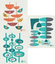 TRENDY TRIPPER | Midcentury Modern | SWEDISH DISHCLOTH | 3 Packs Retro Jenn Ski