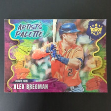 Alex Bregman 2022 Diamond Kings Artists Palette #AP-6 Insert Card Gold HOU