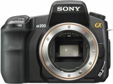 Sony Alpha A200 10.2MP Digital SLR Camera Body Only