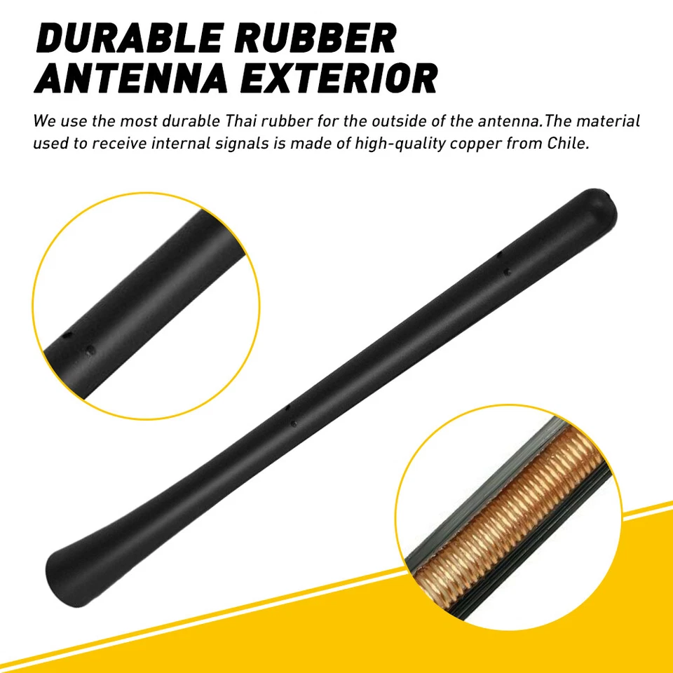 Goma mástil de antena de 7" para Chevy Silverado 1500 2500 3500 y GMC Sierra/Denali EE. UU. Foto 2 de 4