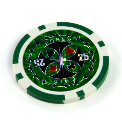 50 Chip Poker Valore 10 Blu Metallico Nucleo 12g Ocean Champion Nexos