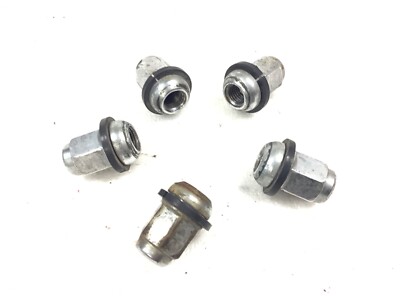 Set Of 5 Aluminum Lug Nuts For Acura/Honda – M12x1.5 Thread, 60° Seat, Used OEM