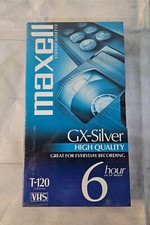 NIP Maxell GX-Silver High Quality T-120 6 Hr. EP Mode VHS Tape