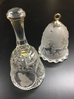2 SMITH Brand Vintage Handmade Cut Glass Dinner Bells  — photo 2