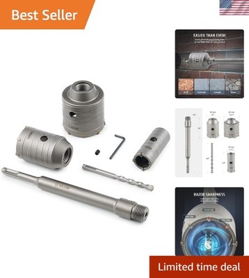 Efficient Hole Saw Kit: 4pc Set for Home Improvement & Renovation Projects