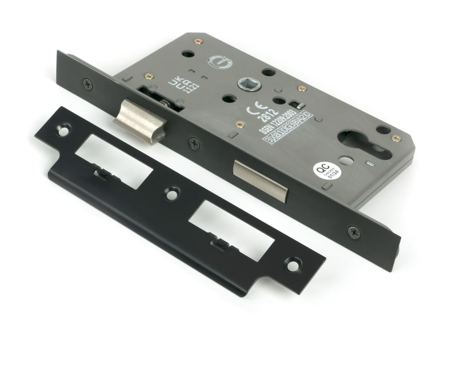 From The Anvil 51806 Aged Bronze Euro Din Sash Lock - 60mm Backset/72mm Centre