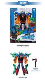 NEW Tobot V MINI King fortran Integration 4Cars Combine Transformer Robot