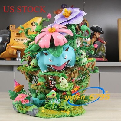 EGG 33cm Studio Forest Group Grass Type Venusaur PVC Figure Statue Model Gift