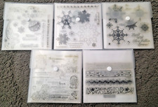  Lot of 5 WINTER/SNOW CTMH Close To My Heart Stamp Sets 