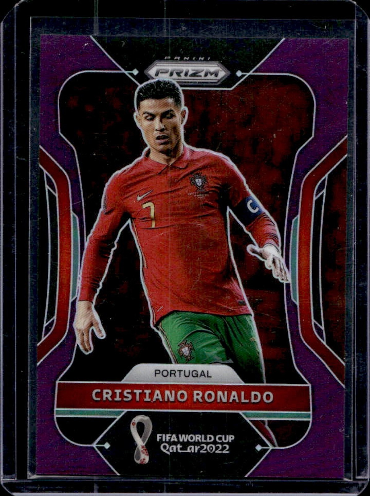 2022-23 Panini Prizm World Cup Cristiano Ronaldo Purple #/199 Portugal