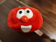 Vintage 1998 Veggies Tales Bob The Tomato Plush And Bean Bag Toy Big Idea