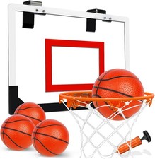 TOY Life Mini Basketball Hoop for Door, Kids/Adults Indoor Goal 4 Balls