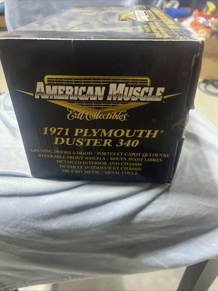 PLYMOUTH DUSTER ERTL AMERICAN MUSCLE 1971 ESCALA 340 1/18 N.I.B. Foto 4 de 4