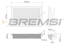 Filtro aria FA1206 BRAMSI per MERCEDES-BENZ